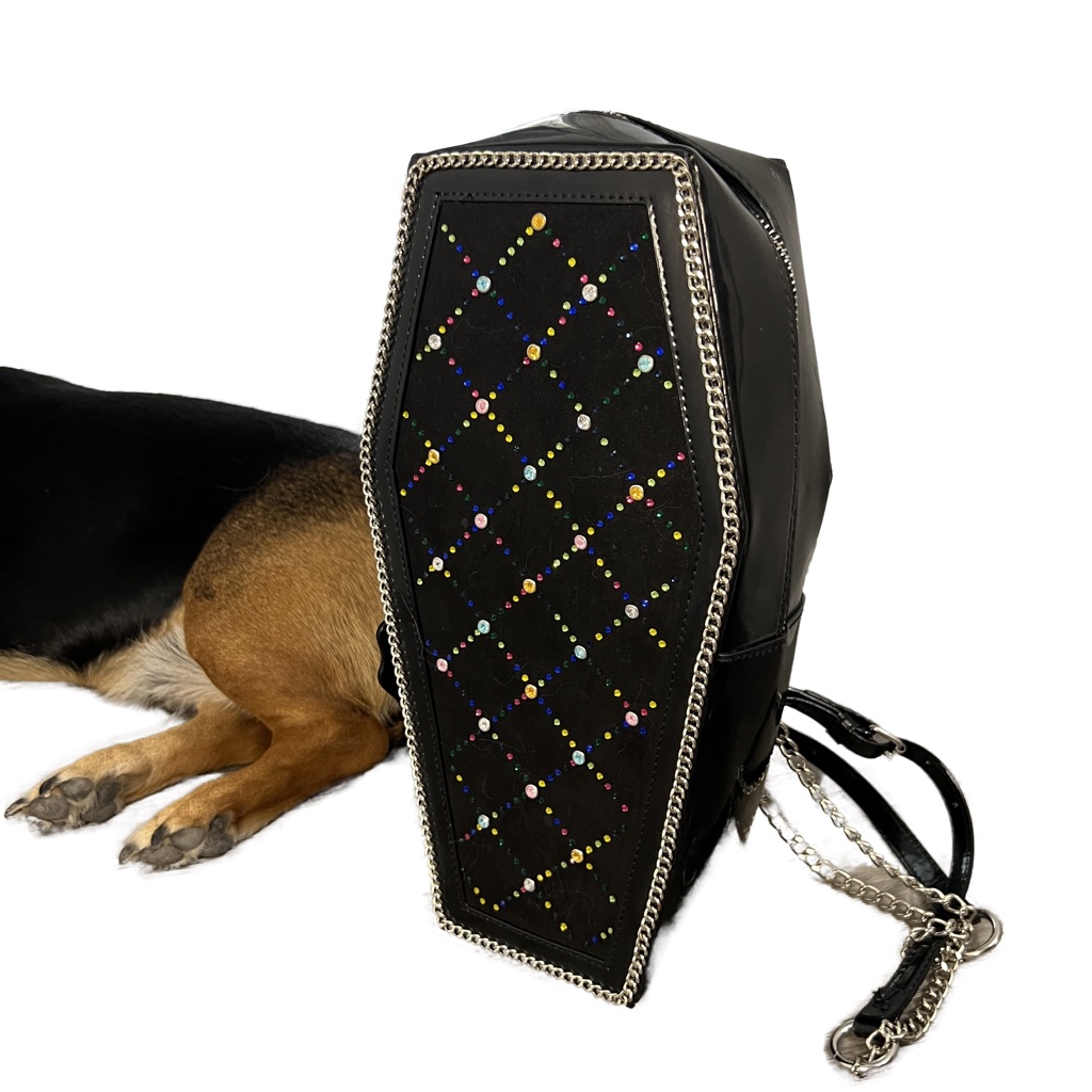 Betsey Johnson - Rhinestone Coffin Bag Creep It Real